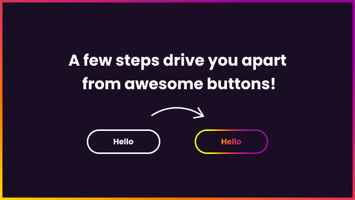 CSS button with gradient border 